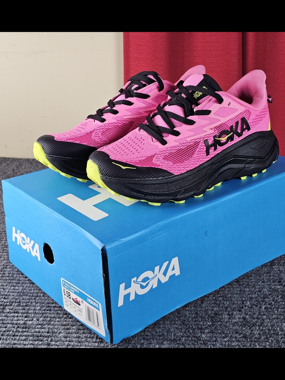 HOKA Women’s Pink Trail Running Shoes Challenger 8 New Size 6.5